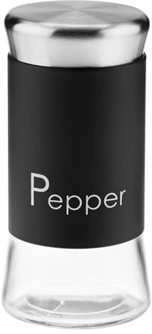 Galicja Gewürzdosen GRENO – Gewürz Organizer – Pfefferstreuer – Gewürzstreuer – Spice Jars – Salzstreuer klein – 150ml Gewürzgläser fur PEPPER Schwarz