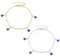 KXUSW Bracelet de Cheville Simple avec Pendentif œil pour Femme et Fille 2 pièce