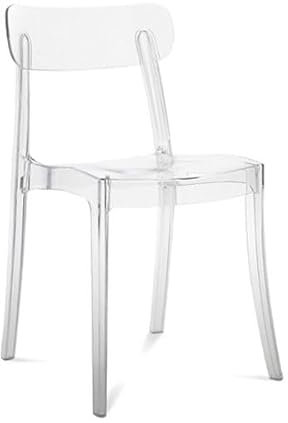ZStyle New Retro Domitalia - Silla apilable de policarbonato - Transparente - Para interiores y exteriores - Diseño - Moderno - Casa - Cocina - Salón - Comedor - Restaurante - Catering - Hotel