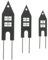 SIDCO Stecker Haus 3 x Dekostecker Häuserzeile Blumenstecker Fensterdeko Topfstecker