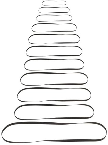 VICASKY 11pcs Record Player Drive Belt Replacement for Phonograph Turntable Belt Smooth Flexible