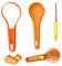 7 Stück Halloween Kürbis Schnitzset,Halloween Dekoration Kürbis Schnitzer Schneide Werkzeuge zum Aushöhlen von Kürbisse,Edelstahl Kürbis Schnitzwerkzeuge Schnitzmesser Kürbis Schnitzen Set (Orange)