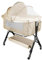 HUOLE 3 in 1 Beistellbett & Babywiege & Reisebett, 4-stufig Höhenverstellbares Babybett, neigbar, Kinderbett, Stubenwagen für Babys bis 25kg belastbar-104 x 52 x 100–110 cm – gebrochenes Weiß