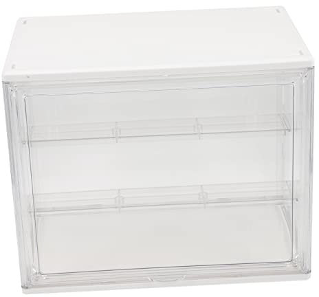CIYODO Transparente Kasten Als Bücherbox Und Puppenvitrine Durchsichtiger Schaukasten Für Modellvitrine Acrylbox Als Stapelbarer Aufbewahrungsbehälter