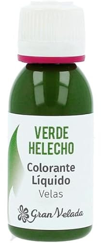 Gran Velada - Colorante Líquido para Velas Verde Helecho 30 ml | Listo para Usar | Versátil en Diseños | Ideal para Velas Artesanales