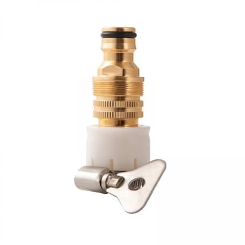 Fonowx Adaptateur de Robinet de Tuyau D'arrosage 4x3 en 1, Connecteur de Robinet à Filetage, Raccord de Tube