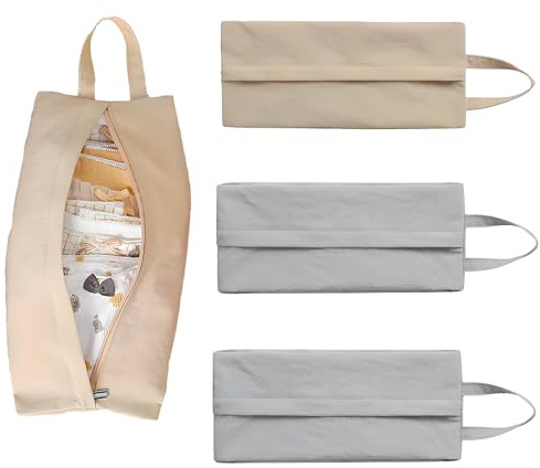 4 Bolsas de Viaje para Ropa Interior, Almacenamiento Multifuncional y portátil, cosméticos, Calcetines, Bragas, Piezas