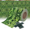 XMTECH PVC Sichtschutzfolie Sichtschutzstreifen Inkl. Befestigungsclips, Garten Sichtschutz Zaun Doppelstabmattenzaun, 450g/m² Blickdicht Sichtschutz Streifen - 70m x 19cm, Kleine Blätter-Grün