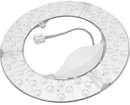 Syrisora Module Lumineux LED du Ventilateur de Plafond, luminosité Réglable, Conception D'attachement Magnétique, Gradin à Trois Couleurs pour la Lumière du Ventilateur de Plafond (48W)