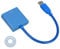 DIYEAH USB to Vga Adapter Cable for Monitor External Video Display Converter Blue Easy to Use Multi Display Support Compatible with Windows No External Power Required