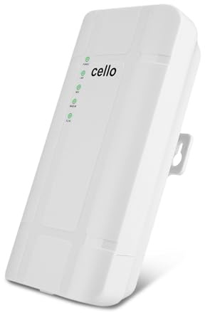 Router Cello Outdoor 4G LTE con slot SIM, involucro impermeabile e antipolvere, WiFi 300 Mb/s, supporto PoE, router mobile sbloccato per casa, fattoria, videosorveglianza, industria e zone remote