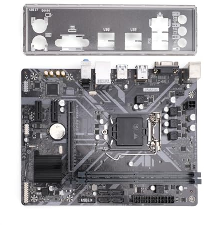Fabater H310M S2 2.0 Computer Motherboard, LGA1151 Socket for 9th 8th Gen Core I9 I7 I5 I3, 2 DDR4 DIMM, 32GB 2666MHz, PCI E 3.0, USB 3.1