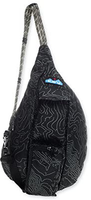 KAVU Mini Rope Sling Bag - Black Topo