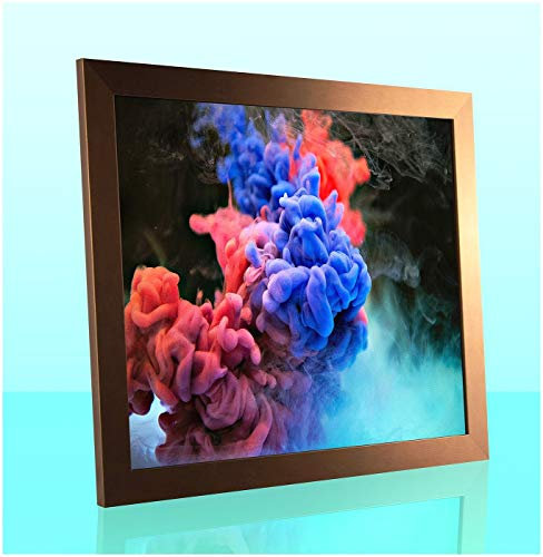 1a Bilderrahmen Orion Kupfer Dekor 50 x 70 cm kantig Puzzle modern stabil eckig hochwertig preiswert mit klarem Kunstglas