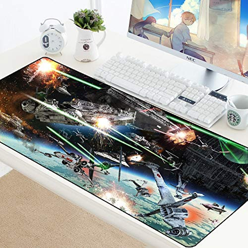BILIVAN Star Wars Mousepad Gaming Mouse Pad Gamer Mat Game Computer Desk Padmouse Keyboard Large Play Mats to keyboard Mouse Mats For PC (700 * 300 * 3mm,1)