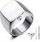 MeMeDIY Personalisierte Urne Ring Siegelring für Frauen Männer Haustier Gedenktaschenhalter aus Edelstahl Souvenir mit Trichterbausatz Ringgrößeneinsteller (Gold Größe 70)