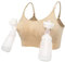 Acrawnni Women Hands Free Breast Pump Breast Feeding Pump Pumping Maternity Wireless Adjustable Nursing Bra Nude