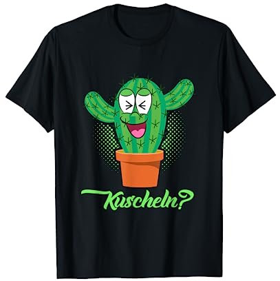 Süßer Kaktus Kuscheln Kakteen Sukkulenten Pflanzenliebhaber T-Shirt