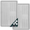 KOTARBAU® 2 x Bandejas de goteo para zapatos, 60 x 40 cm, Color gris claro, Bases escurridoras, Bandeja con borde elevado para secar calzado, Posazapatos, 2 UNIDADES