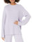 The Drop Damen Gerippter Pullover mit Rundhalsausschnitt und Rückenschlitz (in Übergröße erhältlich), Staubviolett, XX-Small