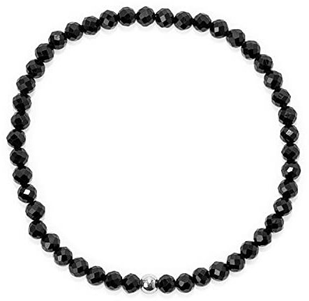 ECHTES 4mm NATURSTEIN FACETTIERT| SILBERPERLE 925 STERLING | KOSTENLOSE EBOOKS DEUTSCH | HANDGEFERTIGT | Schmuck für Damen | ALLE STEINE IN UNSEREN ARMBÄNDERN SIND NATÜRLICH