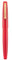 Jinhao 80 Füllfederhalter, Rot, gebürstete Faser, extra feine Spitze mit Konverter und kleiner Stifttasche, Set (goldener Clip)
