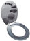HOMIUSE 43,7x37,8 cm Toilettensitz MDF Steine Toilettendeckel Wc Sitz Klobrille Wc Deckel Toilettenbrille Toilet Seat Toiletten Deckel Familien, Restaurants Universell DesignStrapazierfäHigem