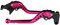 NOGRAX Motorrad-Brems-Kupplungshebel Verstellbare Motorrad-Bremshebel-Griffe Zubehör Für Kawasaki Für NINJA 650R ER6F 2017-2022 (Color : Long Pink)