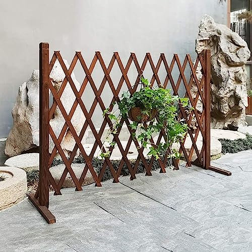 Erweiterbarer Gartenzaun – Hundezaun Gartenzaun-Sichtschutz – Mobiler Hölzerner Hundezaun, Verkehrssperre, Mobiler Zaun, Für Zuhause, Hof, Garten, Pflanzen, Klettern, Spalier, Trennwand ( Size : 200*9