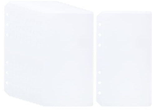 PATIKIL A6 Bindetasche 12 Pack PVC 6 Löcher Bindemittel Tasche Mappen Fotos Karten Rechnungen Dokument Wasserdicht Ablage Lagerung Lose Blatt Taschen für 6-Ring Buchbinderei Klar