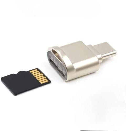 Micro SD Card Reader Adapter USB C 3.0 for Sam-sung, Type C USB-C to Micro SD TF Card Reader Adapter, Usb C to SD Cards Reader, USB OTG Card Readers for Laptops, i-phone & More (Gold)