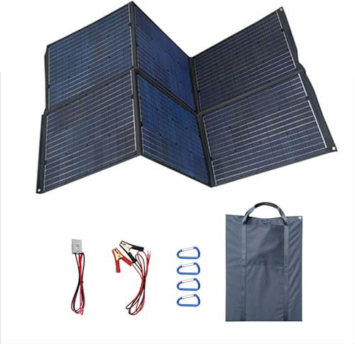 FANYING Kit de Panneau Solaire 300W, Portable, Pliable, Parfait pour Le Camping en Plein air, Centrale électrique, Ordinateur Portable, RV, Panneau Solaire Portable,350W