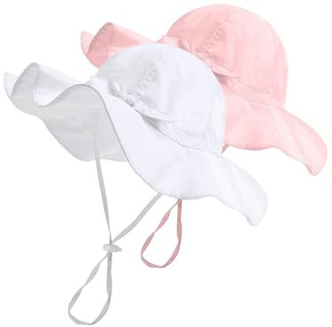 FURTALK Baby Mädchen Baumwolle Bucket Sommerhut UPF 50+ Sonnenhut Kleinkind Kinder Eimer Hut