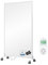 BR Bringer Infrarotheizung Standgerät - 600 Watt - Energiesparend - Mobile Elektroheizung mit Standfüßen auf Rollen, Steck-Thermostat - 5 Jahre Garantie, TÜV - Deutsche Qualitätsmarke (weiß)