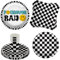 Fourever Rad Smiley-Gesicht 4. Geburtstag Partyzubehör – 64-teiliges Geschirr-Set für Jungen mit großen 22,9 cm großen Speisetellern und 20,3 cm Dessert-Papptellern, Servietten, Tassen – Set für 16
