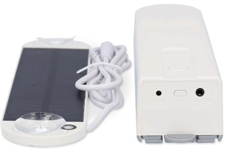 Nedis Vorhang Roboter - Kabelanlage - Flächenvorhänge/Raffrollos/Rollos - Solar Powered/Stromversorgung über USB - 2000 mAh - Bluetooth - Weiss