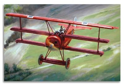 GUOYIN Fokker Dr. I The Red Baron Last Victory Poster im 1. Weltkrieg, dekorative Leinwand, Familienschlafzimmer, Kunstwerk, Bild, Gemälde, 60 x 90 cm