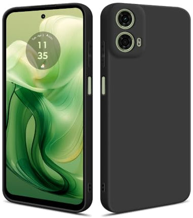 HS Products HSP Funda para Motorola Moto G24 [Resistente al Polvo] Carcasa Protectora Silicona TPU | Anti-arañazos Antigolpes Anti-Choques | Protección de cámara | Suave Blanda Delgada Case | Negro