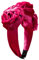 Alpenflüstern Trachten-Haarreif Samt Blüten - Damen Haarschmuck rutschfest, Haarband fürs Dirndl (pink-fuchsia) ADV146