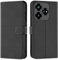 Verco Handyhülle für ZTE Blade V60 Vita Hülle, Bookcase Tasche Flipcover für ZTE V60 Vita Case [Kartenfächer/Aufstellfunktion], Schwarz