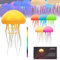 Quallen Lampe, LED Jellyfish Lamp Quallenlampe Intelligente Tentakel Qualle Lampe, Sprachgesteuerte RGB Jellyfish Licht Voller Farbverlauf Quallen Für Dekorative Atmosphärenbeleuchtung (A Ohne Sockel)