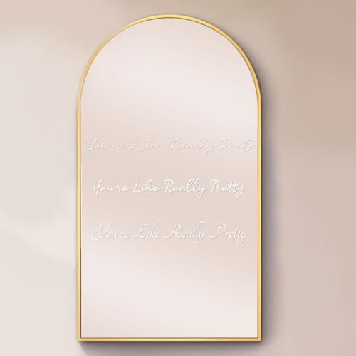 GOMAKERER 3 Stück Spiegel Aufkleber Wandtattoo Sprüche Mit Positiver Affirmation You'Re Like Really Pretty Für Badezimmer Schlafzimmer Wohnzimmer Autofenster Rückspiegel Für Frauen