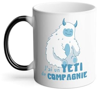 Thermoreagierende Tasse Magische Tasse – Yeti de Compagnie Animal Mythos Film Rêve – 325 ml