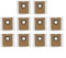 Paquete de 4/10 bolsas de polvo de repuesto para cecotec para Conga 7490 Home para X-Treme para aspiradora Genesis, bolsas de polvo de tela no tejida (10 unidades)