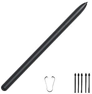 Ersatz-Eingabestift für Samsung Galaxy Tab S7 FE SM-T730, SM-T733, SM-T736B TJ-780,Galaxy Tab S7,Tab S7+ Plus,Tab S7 FE S Pen Ersatz Stift+ Spitzen/Federn (Schwarz)