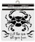 Stamperia - Thick Stencils for Scrapbooks, Albums, Cards, Bullet Journalling, and More, Flexible Material, Easy to Clean, Perfect for Hobbies, Crafts and Gifting (Silent Sea, Crab)