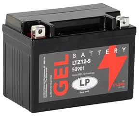 Landport Gel Starter Battery 12 volt, 11.2 Ah/10hr, 170 CCA With Gel Technology-Ideal For Motorcycles & Powersport Vehicles Fits Triumph Daytona 675 R (H67) 2010- LTZ12-S
