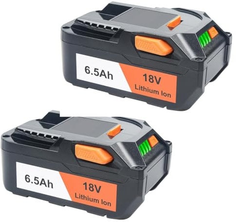 ZahoTse 18V Replacement Battery for RIDGID,Cordless Power Tools Battery for RIDGID,R840083/R840085/R840086/R840087/R840089/AC840085/AC840086/AC840087P/AC840089 Lithium-ion(5000mAh,2 Pack)