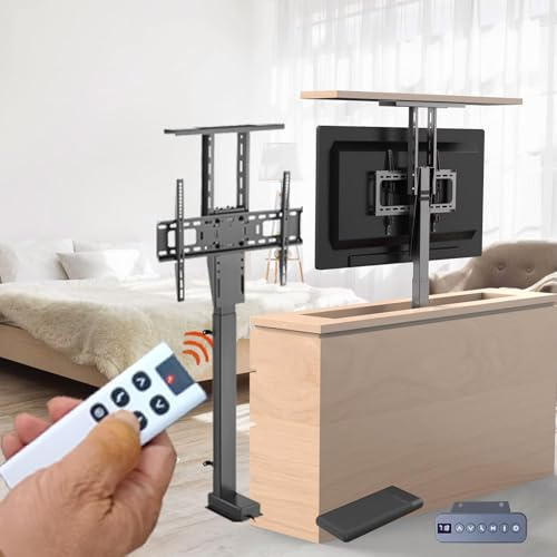 Motorisierte TV-Halterung – TV-Lift-TV-Halterung – verstellbare TV-Halterung, motorisierte TV-Halterung mit Fernbedienung kann im Schrank versteckt Werden, motorisierte TV-Lift-Hal