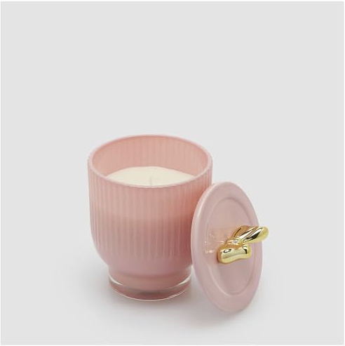 EDG Enzo De Gasperi Candela Fiocco D9xH13 cm 3 varianti (1 unità) FRAGRANZA: Rose Water